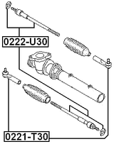 0222-U30 - STEERING TIE ROD
