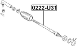 0222-U31 - STEERING TIE ROD