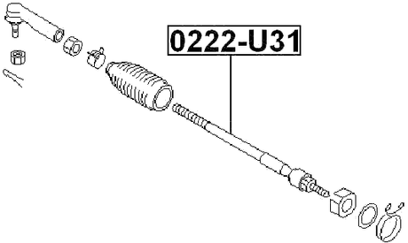 0222-U31 - STEERING TIE ROD