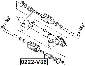 0222-V36 - STEERING TIE ROD