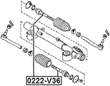 0222-V36 - STEERING TIE ROD