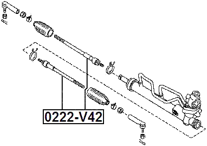 0222-V42 - STEERING TIE ROD