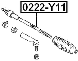 0222-Y11 - STEERING TIE ROD