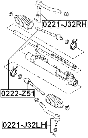 0222-Z51 - STEERING TIE ROD