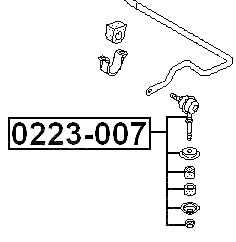 0223-007 - FRONT STABILIZER LINK / SWAY BAR LINK