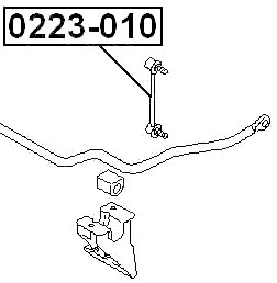 0223-010 - FRONT STABILIZER LINK / SWAY BAR LINK