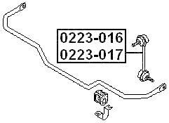 0223-016 - REAR RIGHT STABILIZER LINK