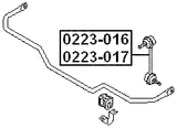 0223-017 - REAR LEFT STABILIZER LINK
