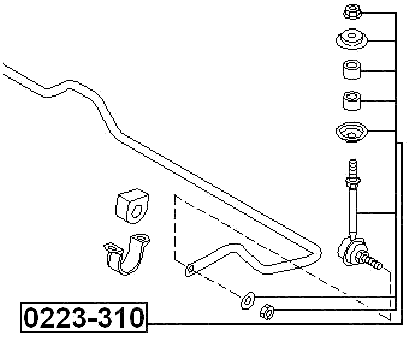 0223-310 - FRONT STABILIZER LINK / SWAY BAR LINK