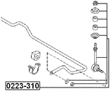 0223-310 - FRONT STABILIZER LINK / SWAY BAR LINK