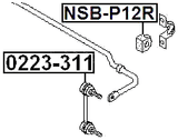 0223-311 - REAR STABILIZER LINK
