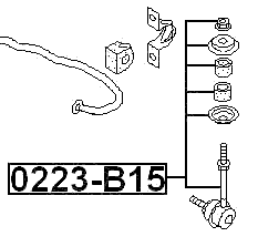 0223-B15 - REAR STABILIZER LINK