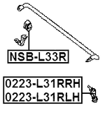 0223-L33RRH - REAR RIGHT STABILIZER LINK