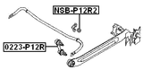 0223-P12R - REAR STABILIZER LINK