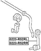0223-R52RL - REAR LEFT STABILIZER LINK