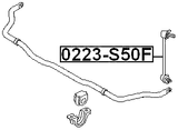 0223-S50F - FRONT STABILIZER LINK / SWAY BAR LINK