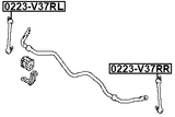 0223-V37RL - REAR LEFT STABILIZER LINK