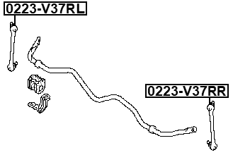 0223-V37RL - REAR LEFT STABILIZER LINK