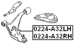 0224-A32LH - LEFT FRONT ARM