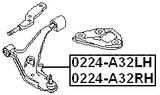 0224-A32RH - RIGHT FRONT ARM