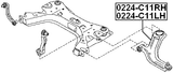 0224-C11RH - RIGHT FRONT ARM