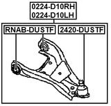 0224-D10LH - LEFT FRONT ARM