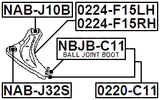 0224-F15LH - LEFT FRONT ARM