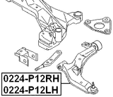 0224-P12RH - RIGHT FRONT ARM