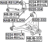 0224-R51UR - RIGHT UPPER FRONT ARM