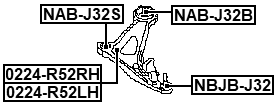 0224-R52LH - LEFT FRONT ARM