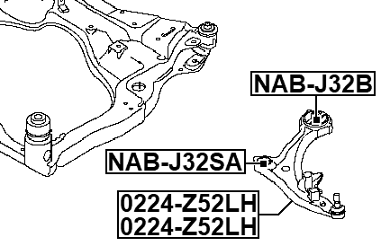 0224-Z52RH - RIGHT FRONT ARM