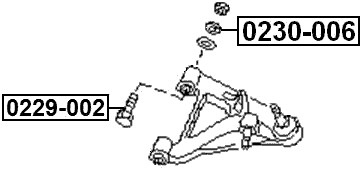 0229-002 - CAMBER ADJUSTING ECCENTRIC BOLT