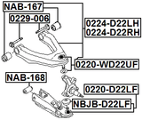 0229-006 - CAMBER ADJUSTING ECCENTRIC BOLT