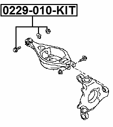 0229-010-KIT - REPAIR KIT, CAMBER ADJUSTING ECCENTRIC BOLT