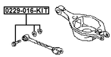 0229-016-KIT - REPAIR KIT, CAMBER ADJUSTING ECCENTRIC BOLT