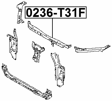 0236-T31F - RETAINER FRONT BUMPER