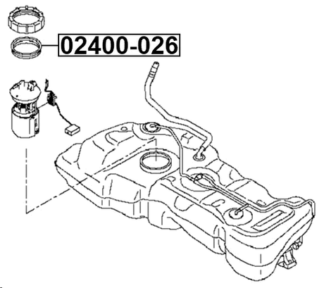 02400-026 - O-RING FUEL PUMP