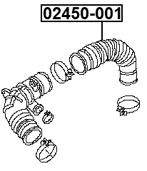 02450-001 - AIR CLEANER HOSE