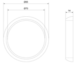 02491-001 - EXHAUST PIPE SEAL (CERAMIC COATING)