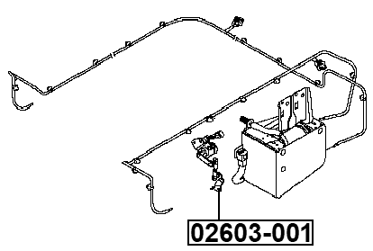 02603-001 - REAR LEVEL SENSOR (WITH BRACKET, WITH LINK)