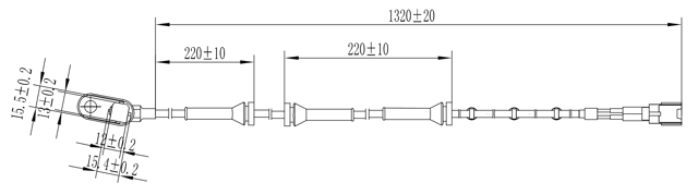 02606-007 - ABS SENSOR REAR LEFT