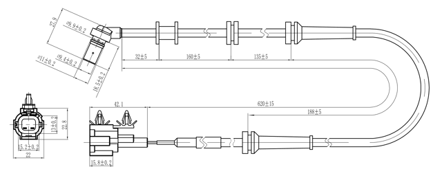 02606-009 - ABS SENSOR FRONT