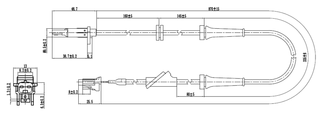 02606-010 - ABS SENSOR FRONT LEFT