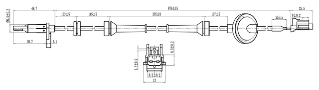 02606-012 - ABS SENSOR FRONT LEFT