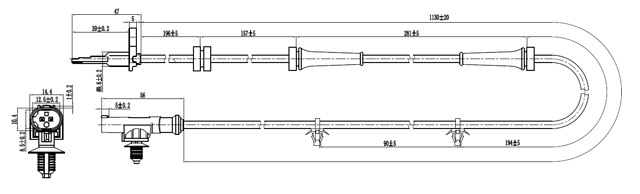 02606-015 - ABS SENSOR FRONT