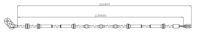 02606-016 - ABS SENSOR FRONT LEFT