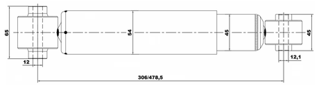 02650920R - REAR SHOCK ABSORBER