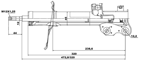 02666690FL - SHOCK ABSORBER FRONT LEFT