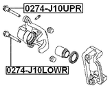 0274-J10LOWR - REAR CALIPER SLIDE PIN