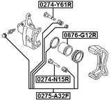 0275-A32F - FRONT BRAKE CALIPER REPAIR KIT (SET FOR TWO SIDES)